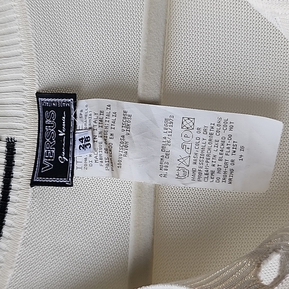 Vintage Versus Gianni Versace Sheer Knit Button Down Viscose Cardigan - Picture 2 of 9